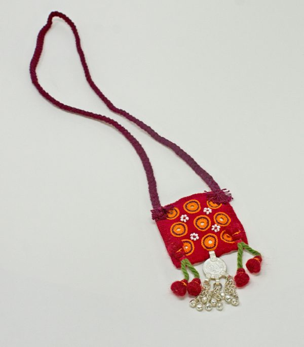 Wel Mirror Hand Embroidered Necklace