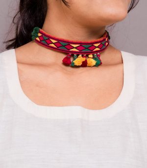 Wolto teko Hand Embroidered choker