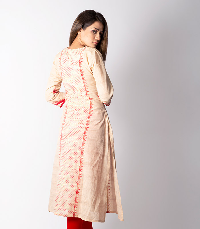 Ritu Kumar Off White Cotton Suit – Saris and Things