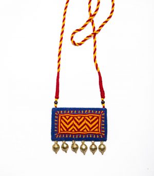 Blue Bangara Necklace with Kataria Design