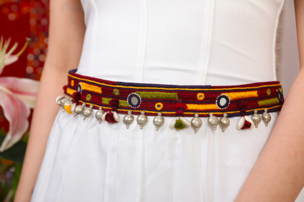 handcrafted banjara embroidered waist belt with beads – ethnic Traditional kamarband