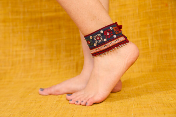 handcrafted banjara (GORMAATI) anklet with ghungroos