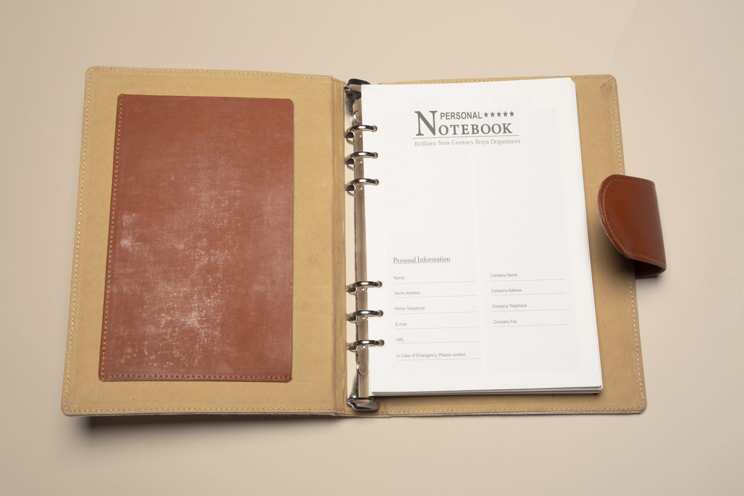 handcrafted linen diary with multicolor embroidered motif & leather closure handcrafted linen diary with multicolor embroidered motif & leather closure