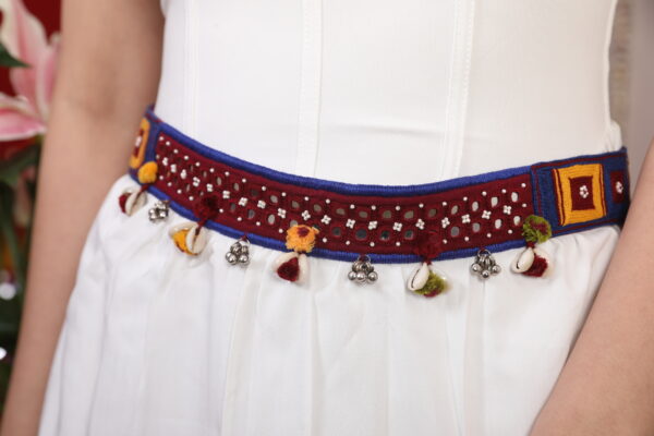 handcrafted Gormaati embroidered waist belt for women | Traditional ethnic kamarbandh