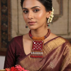 peno handcrafted gormaati embroidered necklace